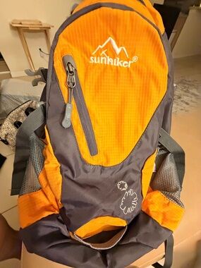 Sunhiker Orange and Gray Hiking Backpack